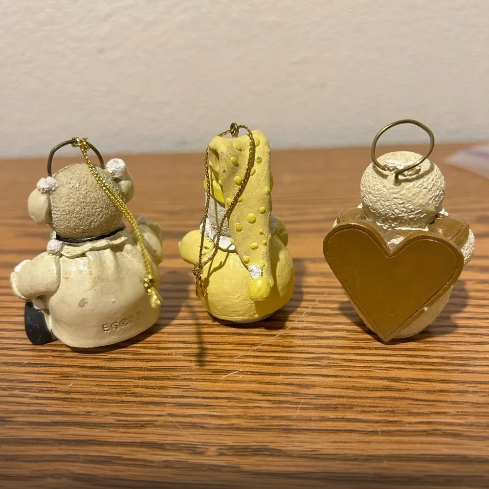 Adorable Trio of Snowberry Snowman Ornaments - Picture 5 of 7